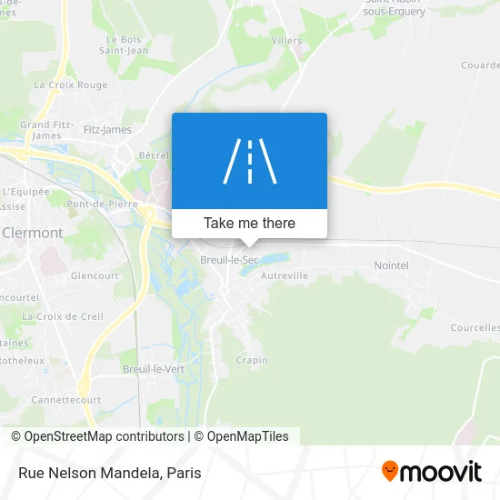 Rue Nelson Mandela map