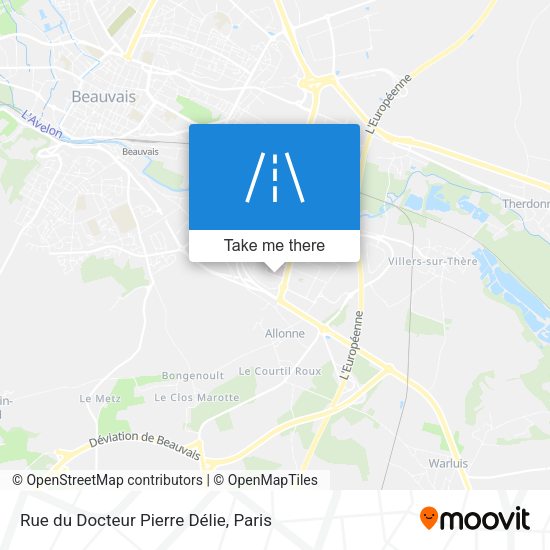 Rue du Docteur Pierre Délie map