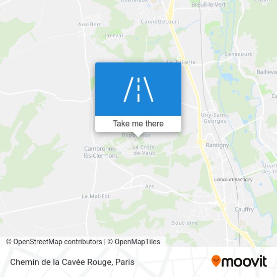 Chemin de la Cavée Rouge map