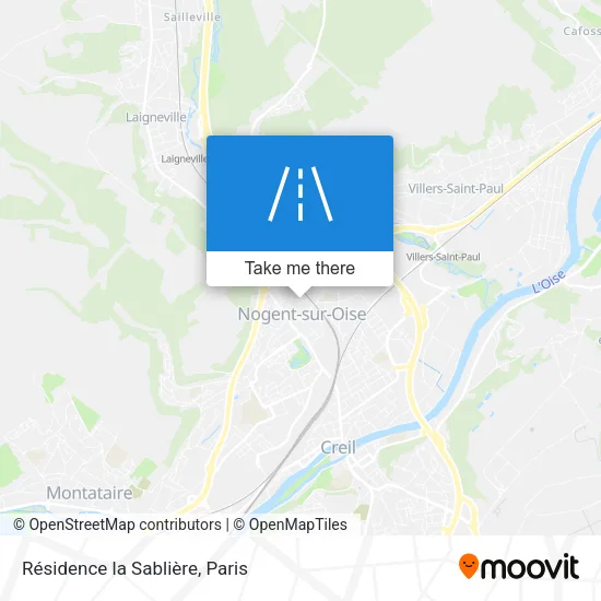 Résidence la Sablière map