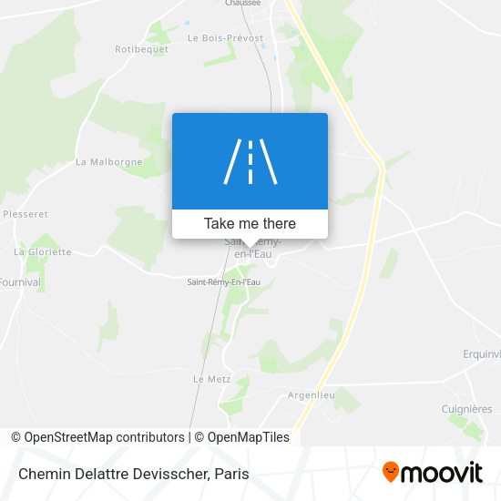 Chemin Delattre Devisscher map
