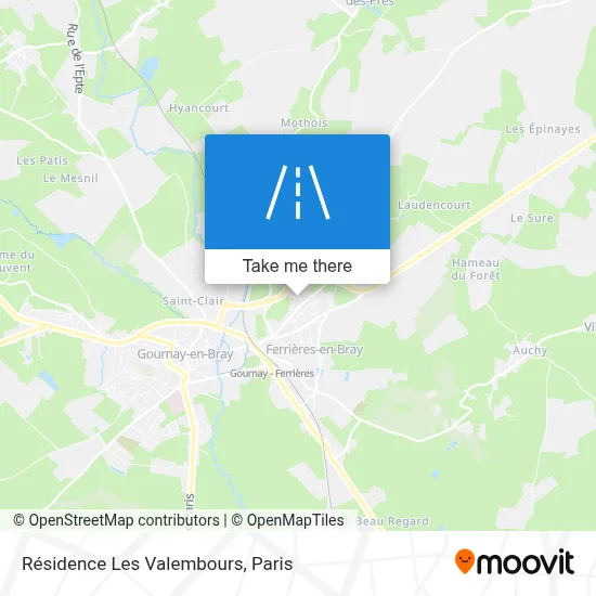 Résidence Les Valembours map