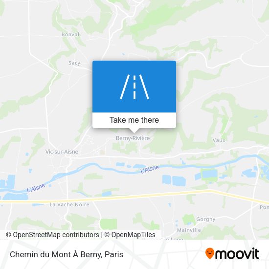 Chemin du Mont À Berny map
