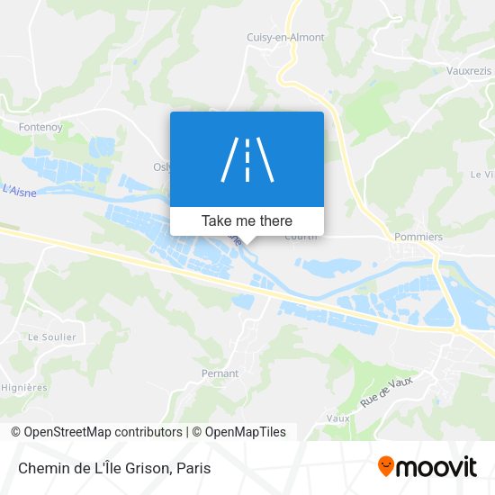Chemin de L'Île Grison map