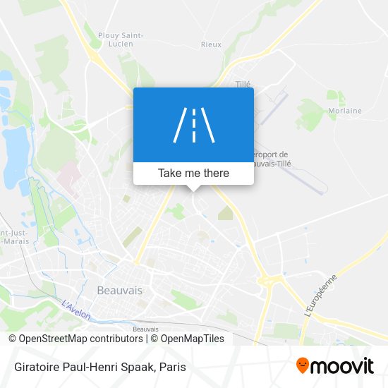 Giratoire Paul-Henri Spaak map