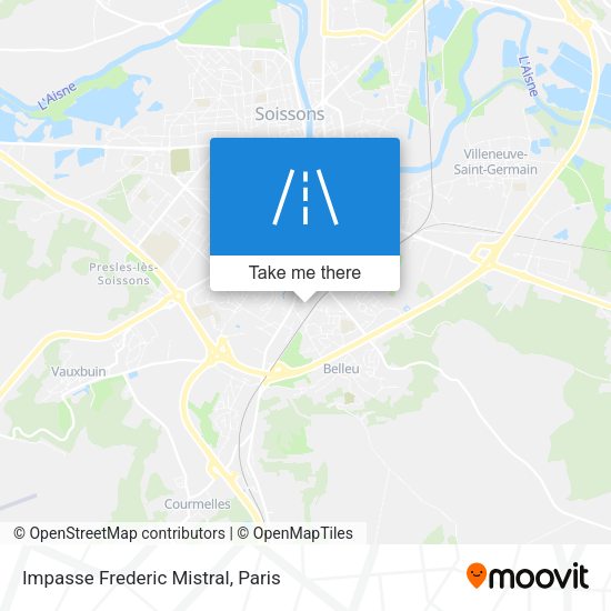 Impasse Frederic Mistral map