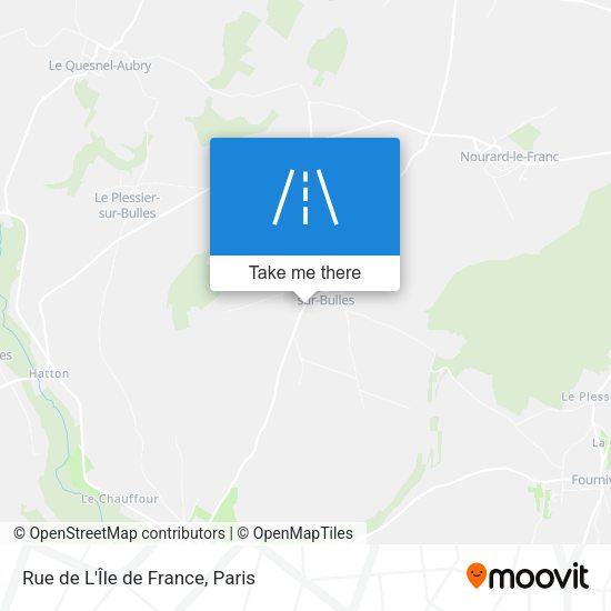 Rue de L'Île de France map