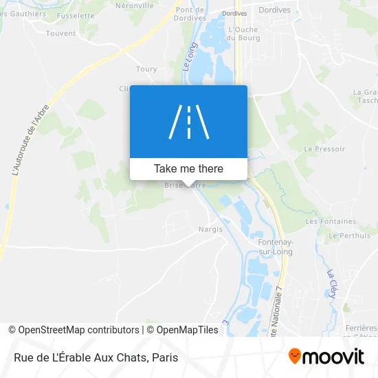 Rue de L'Érable Aux Chats map