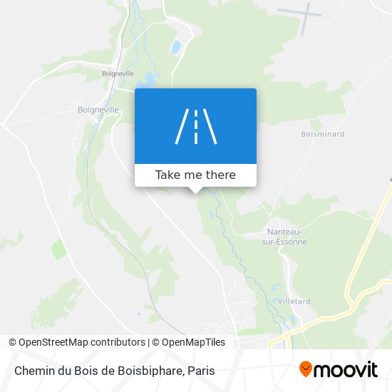 Chemin du Bois de Boisbiphare map