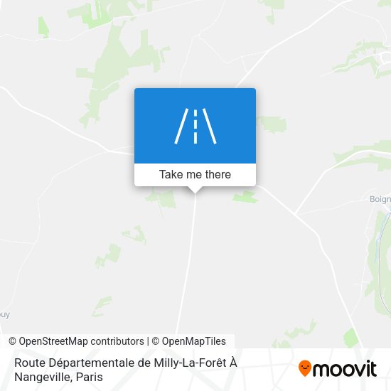 Route Départementale de Milly-La-Forêt À Nangeville map