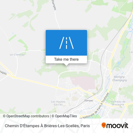 Chemin D'Étampes À Brières-Les-Scellés map