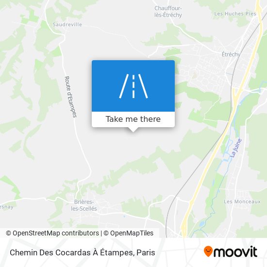 Chemin Des Cocardas À Étampes map