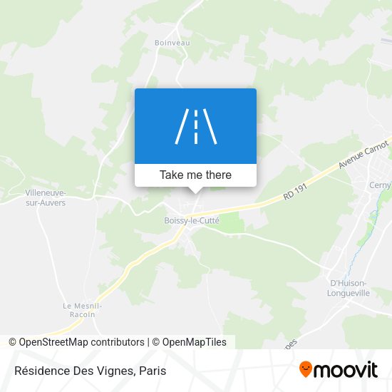 Résidence Des Vignes map