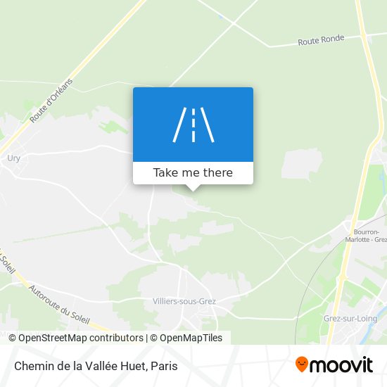 Chemin de la Vallée Huet map