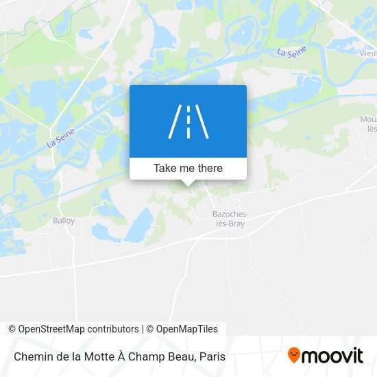 Chemin de la Motte À Champ Beau map