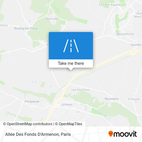 Allée Des Fonds D'Armenon map