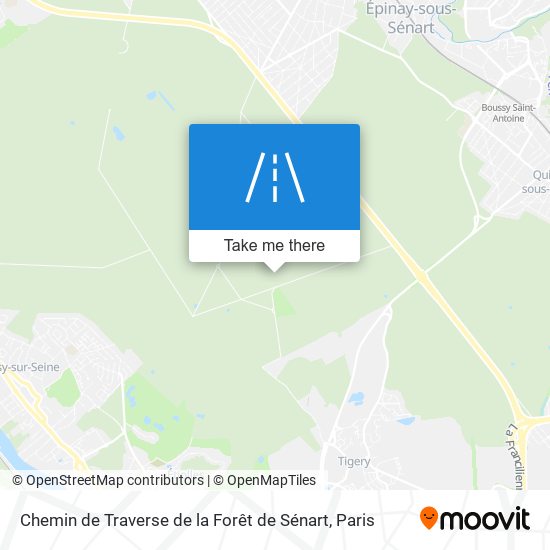 Chemin de Traverse de la Forêt de Sénart map