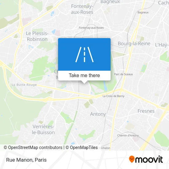 Rue Manon map