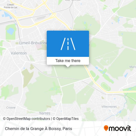 Chemin de la Grange À Boissy map