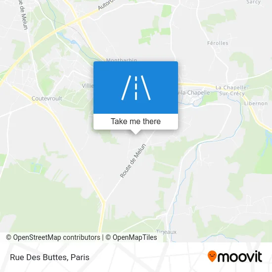 Rue Des Buttes map