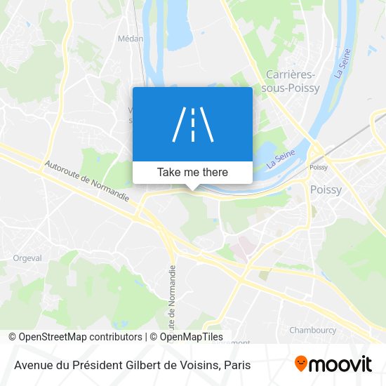 Avenue du Président Gilbert de Voisins map