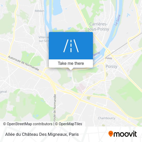 Allée du Château Des Migneaux map