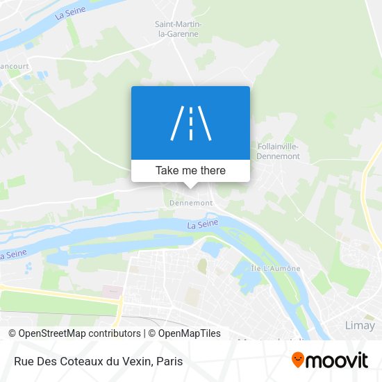 Rue Des Coteaux du Vexin map