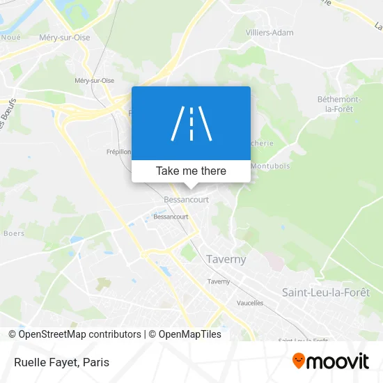 Mapa Ruelle Fayet
