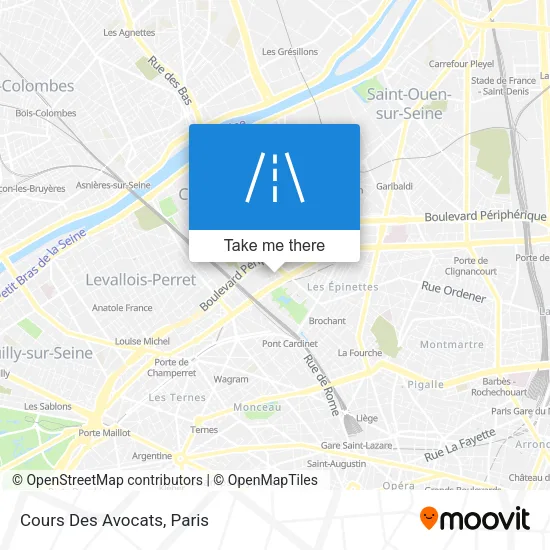 Cours Des Avocats map