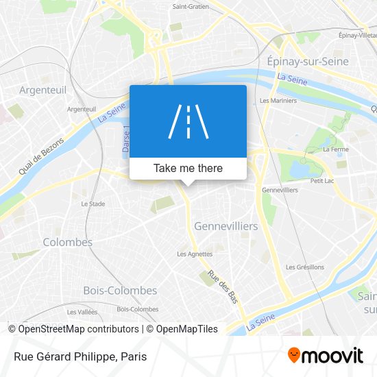 Rue Gérard Philippe map