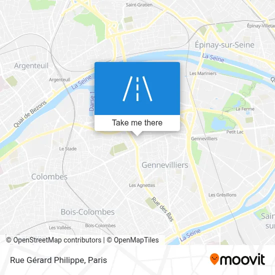 Rue Gérard Philippe map