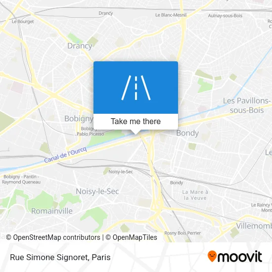 Rue Simone Signoret map
