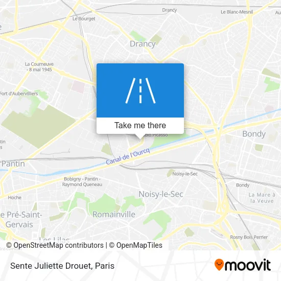Sente Juliette Drouet map