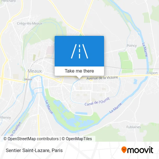 Sentier Saint-Lazare map