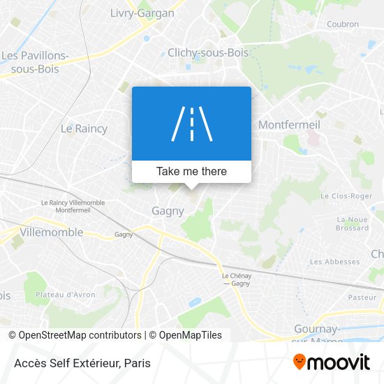 Accès Self Extérieur map