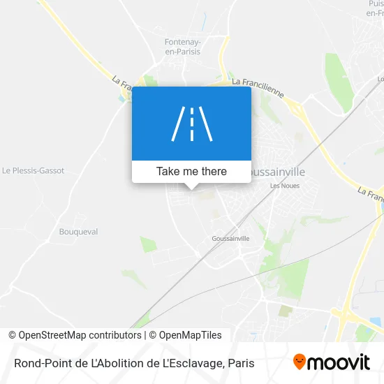 Rond-Point de L'Abolition de L'Esclavage map