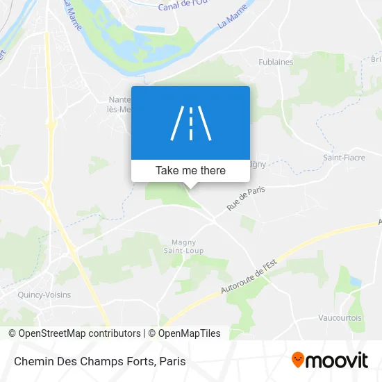 Chemin Des Champs Forts map