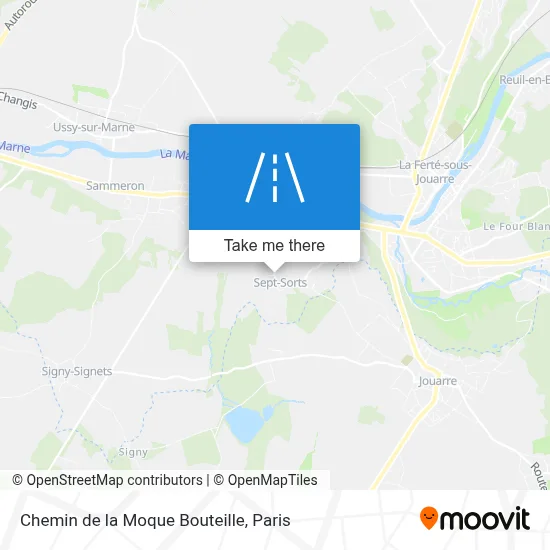 Chemin de la Moque Bouteille map