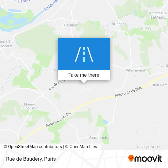 Rue de Baudery map