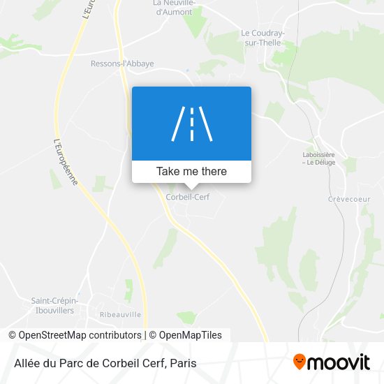 Allée du Parc de Corbeil Cerf map