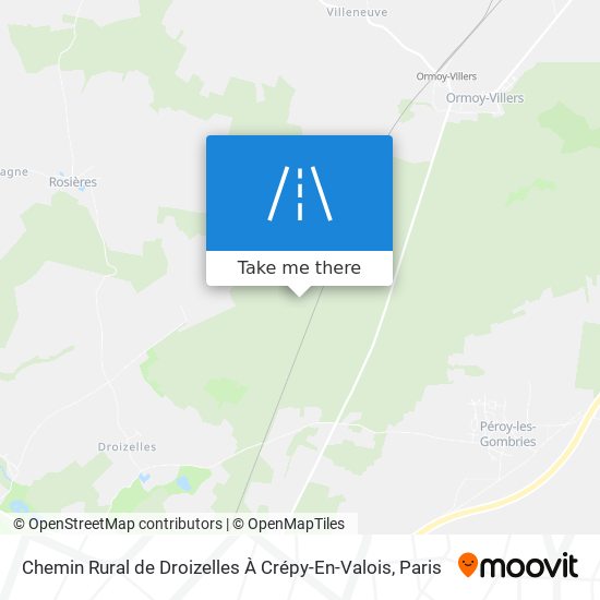 Chemin Rural de Droizelles À Crépy-En-Valois map