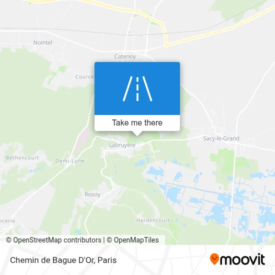 Chemin de Bague D'Or map