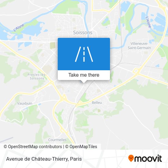 Avenue de Château-Thierry map