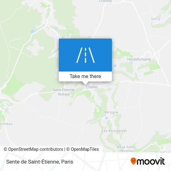 Sente de Saint-Étienne map