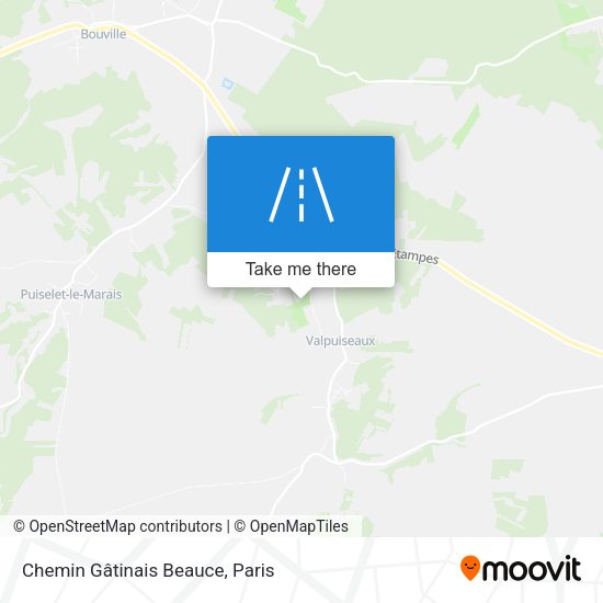 Chemin Gâtinais Beauce map