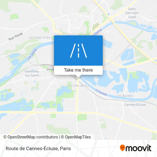 Route de Cannes-Écluse map