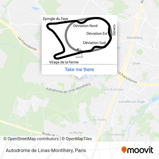Autodrome de Linas-Montlhéry map