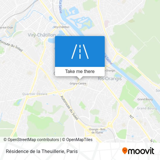 Résidence de la Theuillerie map