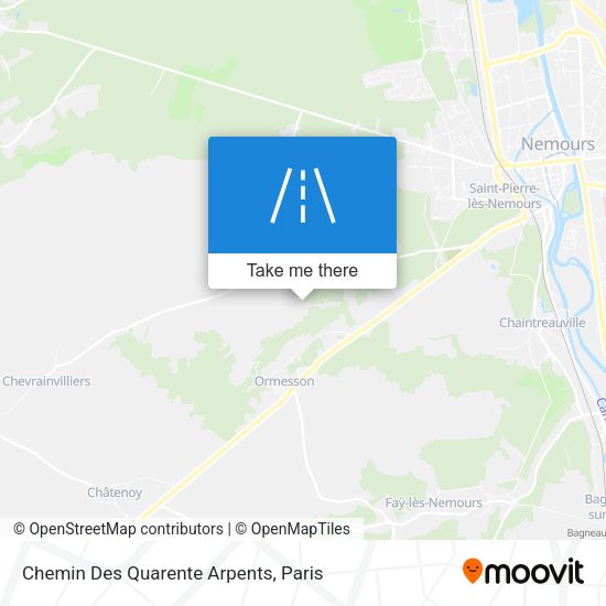 Chemin Des Quarente Arpents map