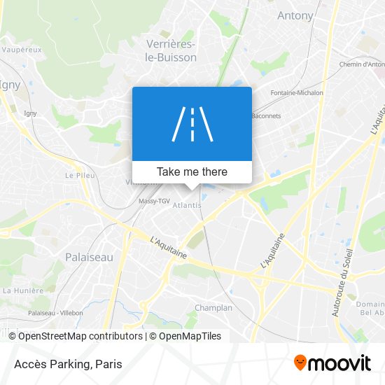 Accès Parking map